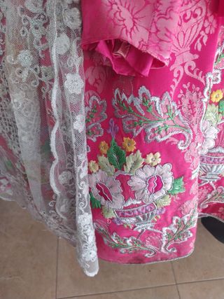 Vestido fallera niña rosa