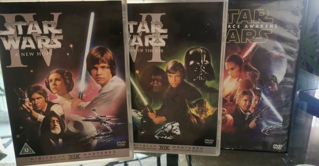 3 DVD Star Wars: Episodios IV, V & VII