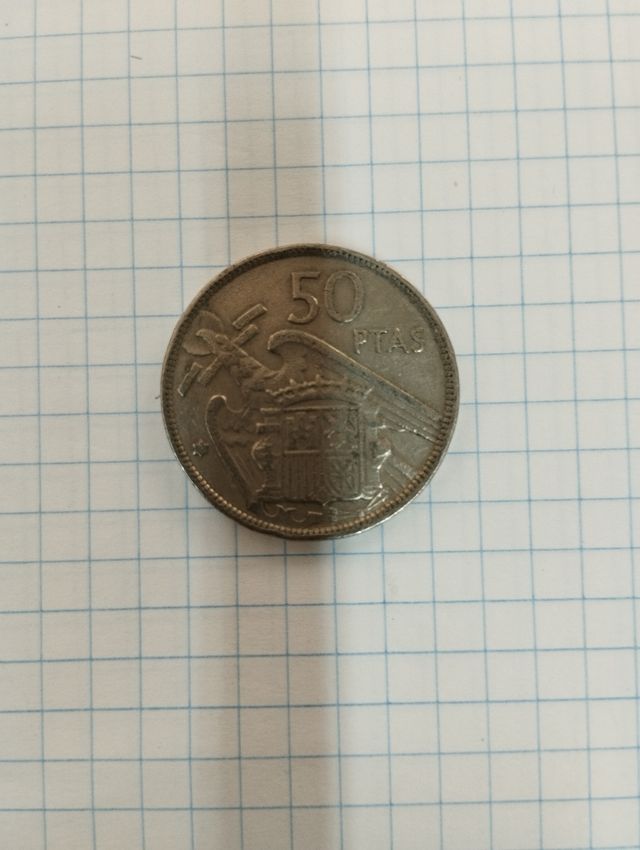 Monedas de 100 ptas 1999, de 50 ptas, de 5 ptas