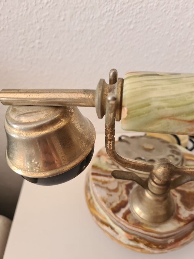 Telefono vintage in onice anni '80