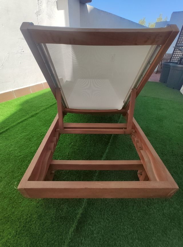 Tumbona madera Saigön - beige