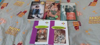 Varios libros texto como de lectura 
