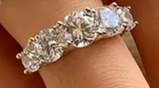 Anillo Quinteto Plata circonitas