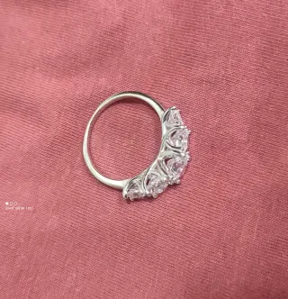 Anillo Quinteto Plata circonitas