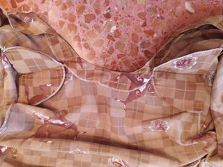 Camisa cuadros beige y marrón caballos
