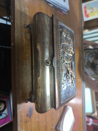 Joyero antiguo dorado y plateado