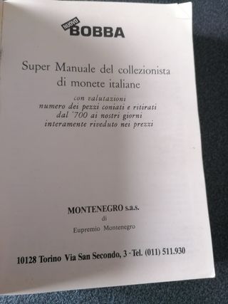 Bobba 1986: Manuale Numismatica