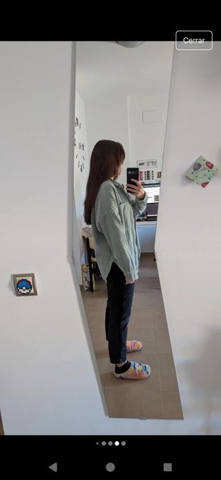 Sobrecamisa Zara verde oliva