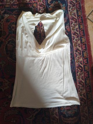 Top bianco donna estivo