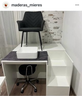 Tarima pedicura 120x120x70cm de alto. Fabricamos.