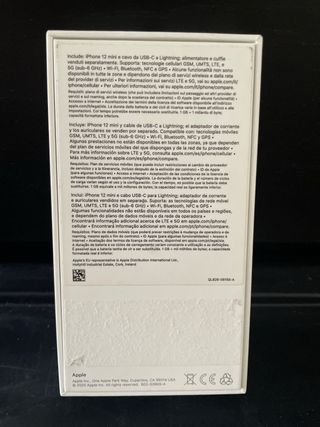 iPhone 12 mini - Caja vacía
