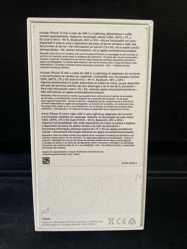 iPhone 12 mini - Caja vacía