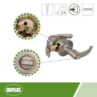 NUEVO Cerradura puerta con 3 llaves
