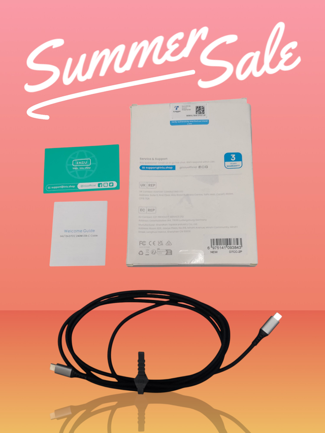 Cable USB-C INIU 240W - Carga Rápida *1 unidad*