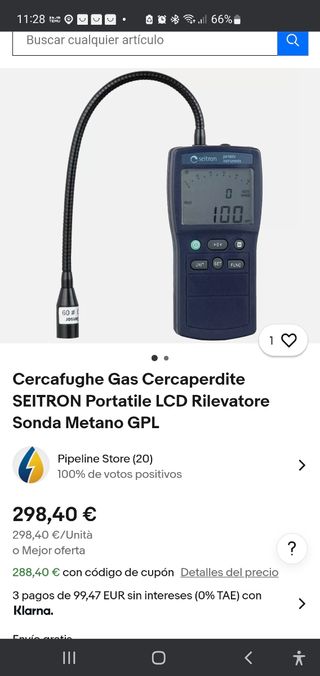 Detector fugas gas Seitron