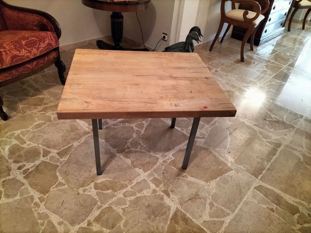 Mesa madera - Estilo industrial.