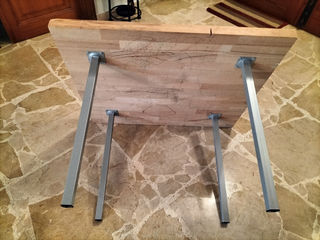 Mesa madera - Estilo industrial.