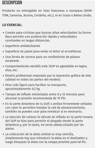 Tabla SUP Simple Paddle XL 12'0
