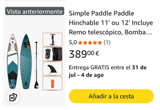 Tabla SUP Simple Paddle XL 12'0
