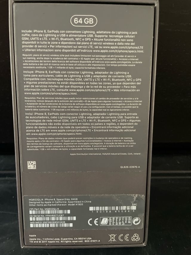 iPhone 8 Apple - Caja Vacia 64GB