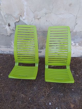 Sillas plegables plástico