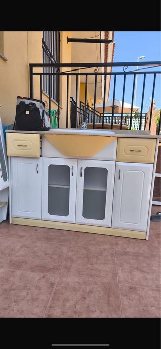 Mueble baño + espejo vintage