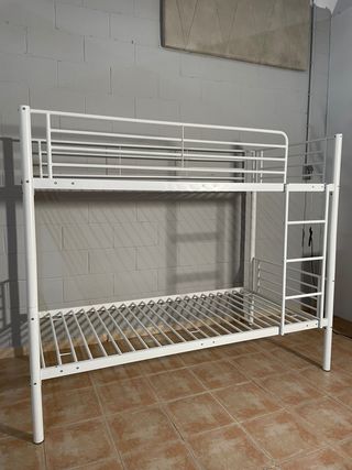 !Litera Blanca Metalica 90 x190 ( 3 Colores)