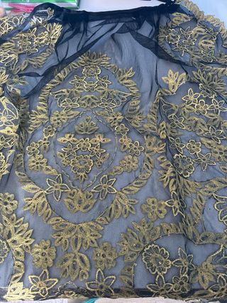 Traje Fallera: Azul y Dorado