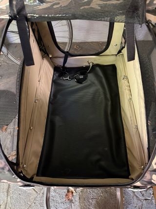 Carrello bici cani - mimetico