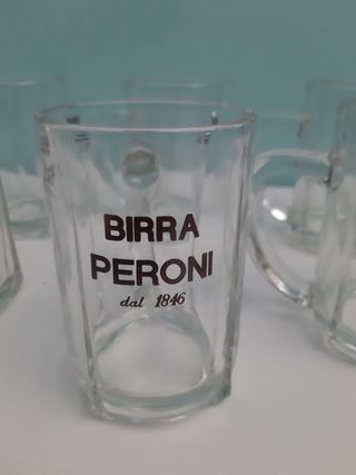 6 Boccali Birra Peroni Vintage