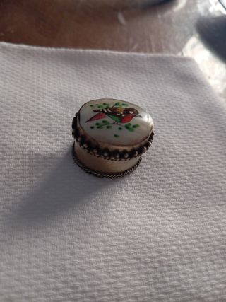 Scatolina vintage dipinta a mano