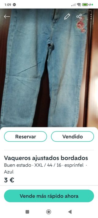Vaqueros Azul Marino XXL - 44-16