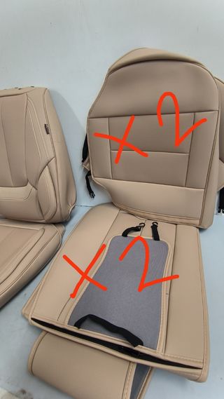 Fundas asientos coche beige converado W16Y8976