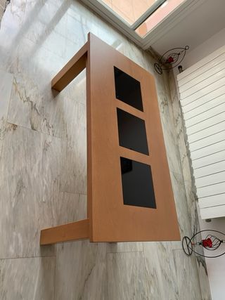 Mesa de centro + mueble recibidor con espejo