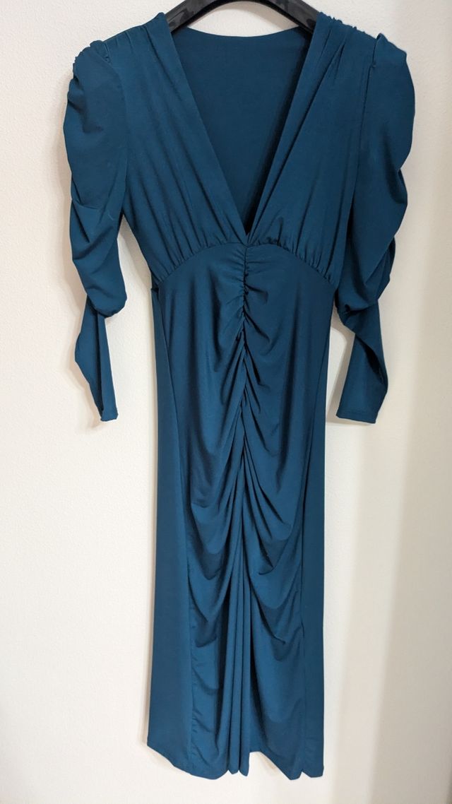 Vestido azul cobalto