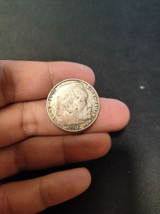 Moneda 2 Reichsmark Alemania 1935 de plata