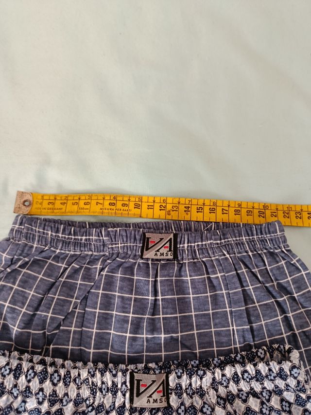 4 Calzoncillos AMS niño  algodón 100% Azul y Blanc