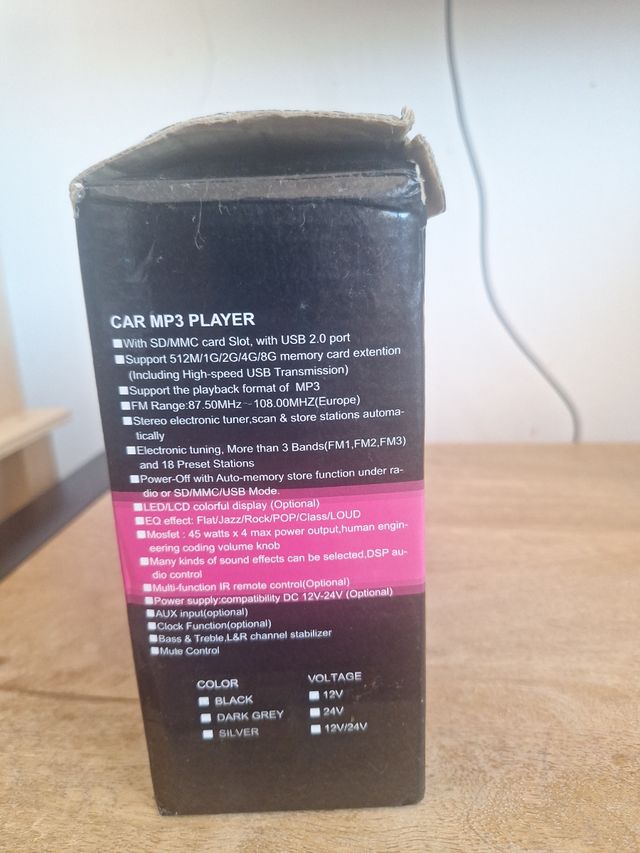 Reproductor MP3/MP5 Coche