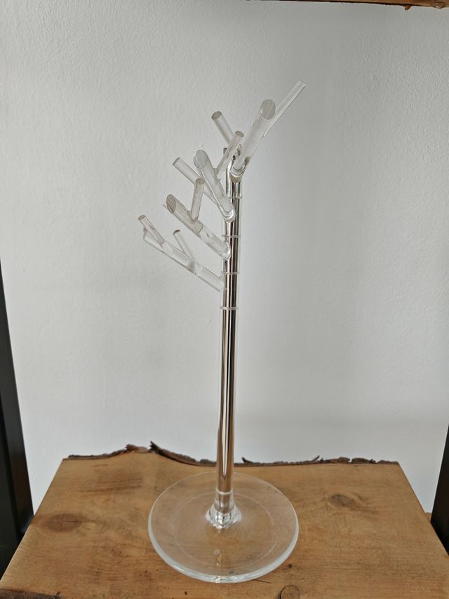 Porta gioielli albero - argento, bianco