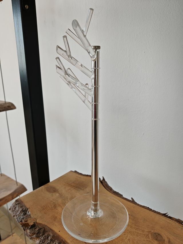 Porta gioielli albero - argento, bianco