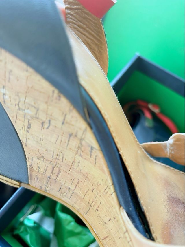 Sandalias Tommy Hilfiger Piel rojas-blancas