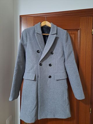 Abrigo mujer MANGO Gris - Talla S NUEVO