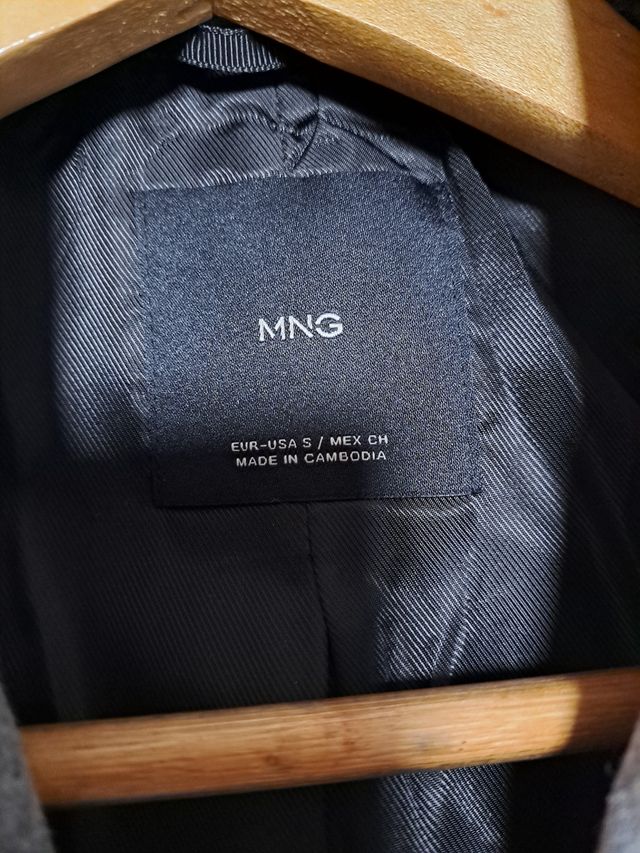 Casaco Mulher Cinza MANGO - Tamanho S NOVO