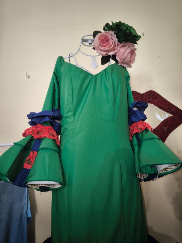 Traje Flamenca Verde