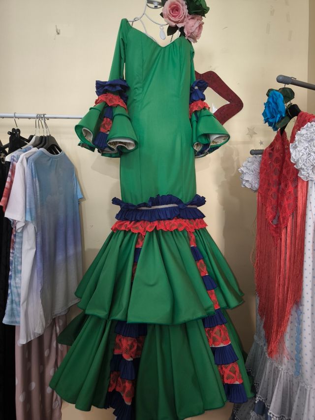 Traje Flamenca Verde
