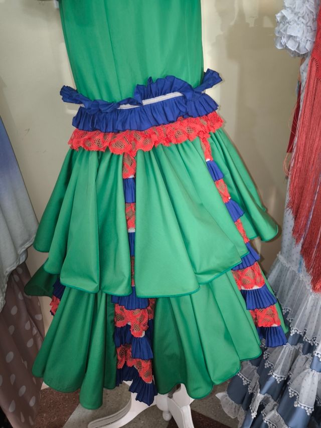 Traje Flamenca Verde