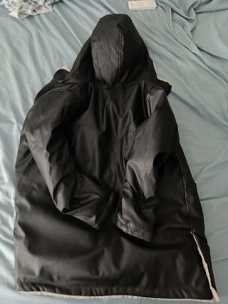 Abrigo negro mujer - talla L