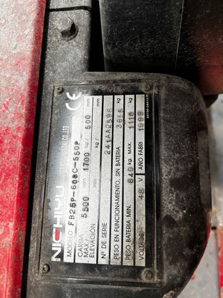 Carretilla elevadora Nichiyu 2500kg usada