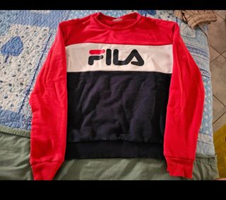 Felpa Fila rossa e blu tg S