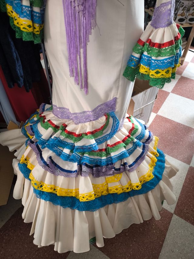 Vestido Flamenca multicolor